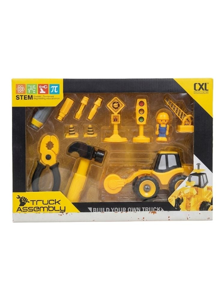 Premium Kids Construction Truck Playset with Tools & Traffic Accessories – Pretend Engineering Vehicle Toy for Toddlers, STEM Learning, Indoor Play & Motor Skill Development - Image 3